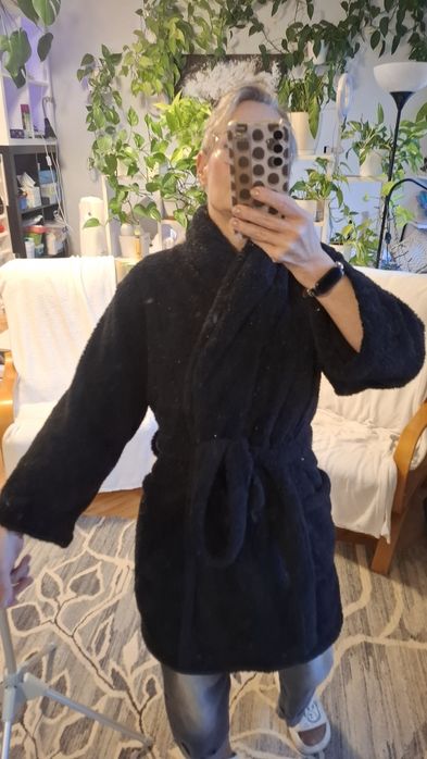 Szlafrok La Senza czarny, gruby