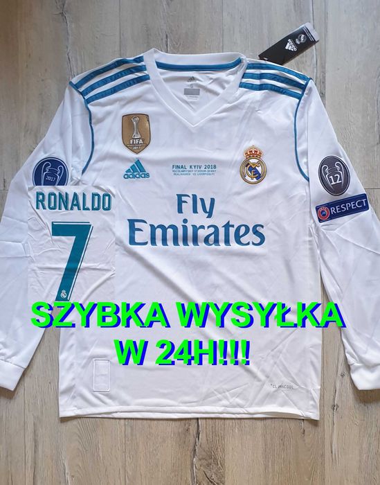 Koszulka Real Madryt 2017/18, Ronaldo 7, S, M, L, XL