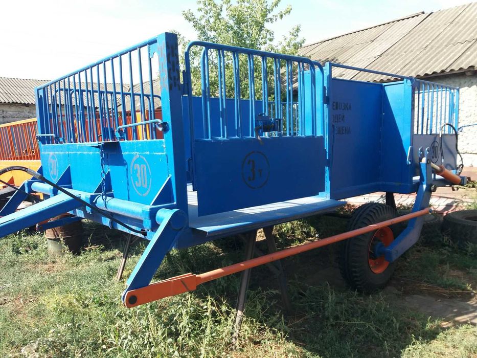 Трап тележка для КРС с деревянным полом