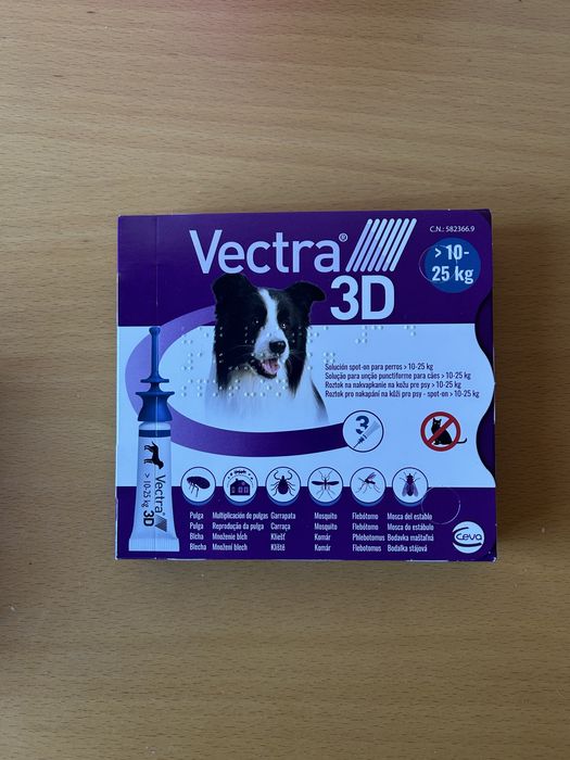 Vectra 3D desparasitante cães