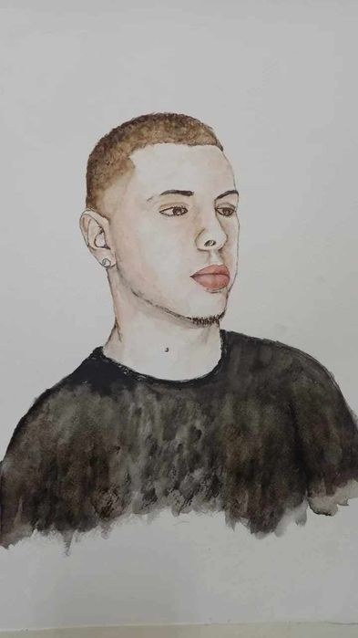 Pintura retratos por fotografia ofereça Arte