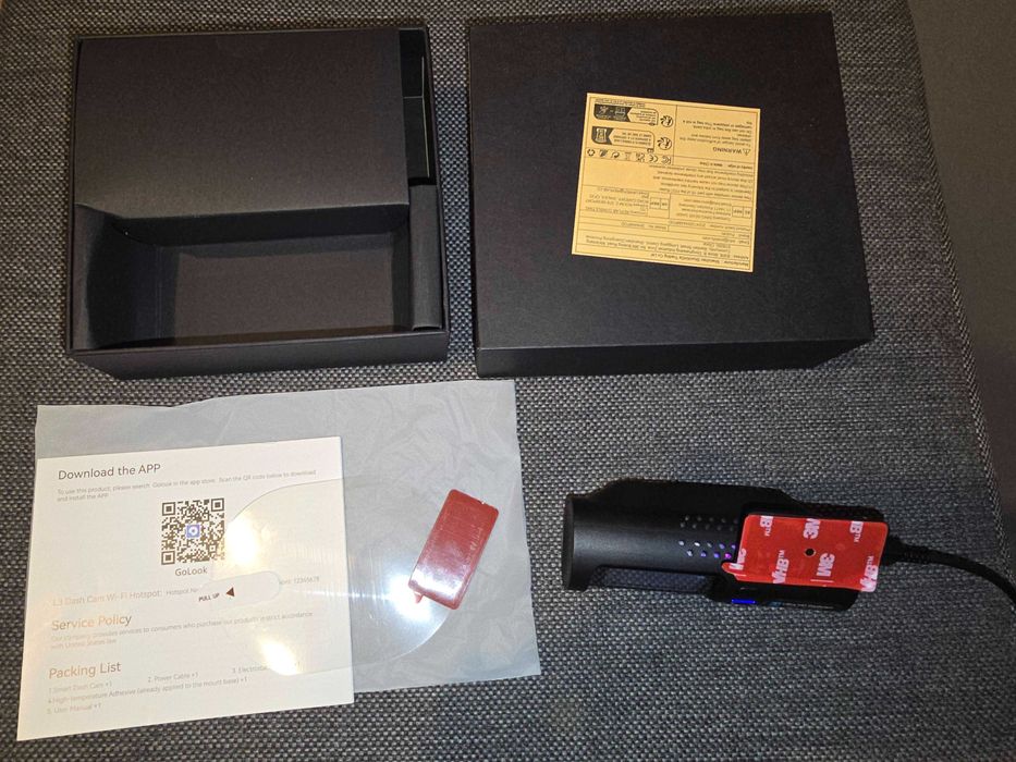 Podofo 2K HD Kamera Samochodowa Nagrywanie w Pętli Sterowanie Aplikacj