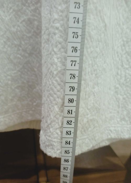 Vestido clássico branco opaco Cortefiel