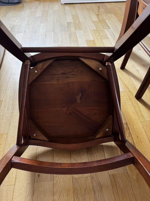 Mesa sala de jantar extensivel em cerejeira + 5 cadeiras