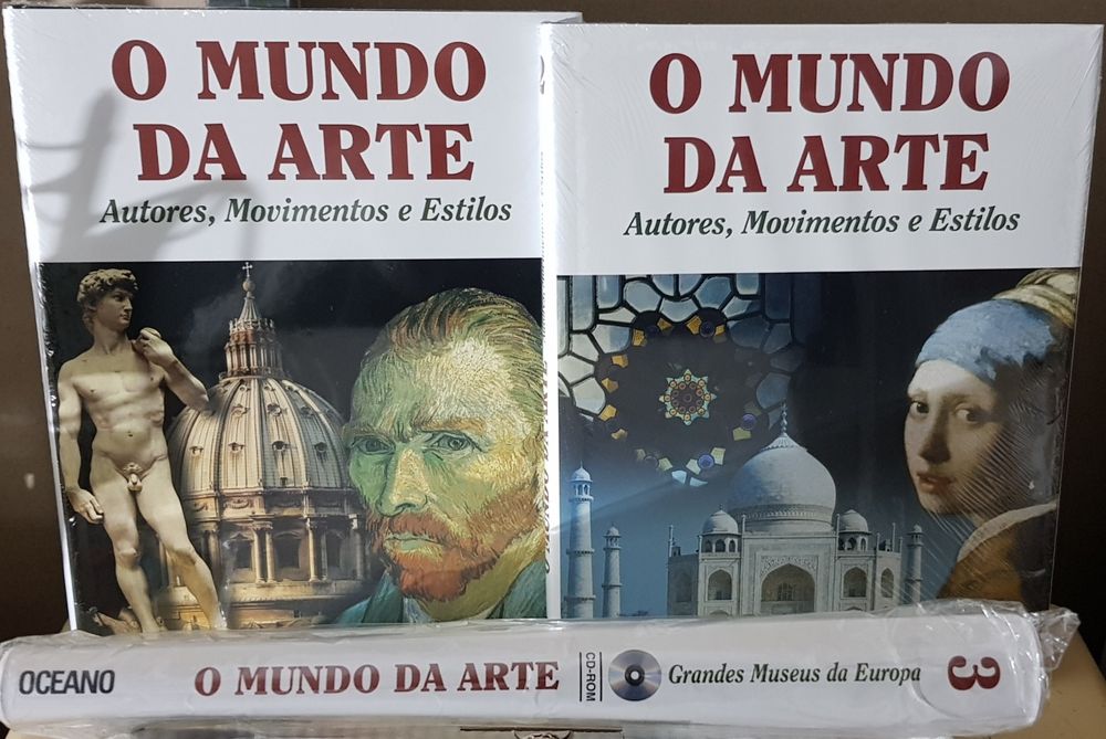 O Mundo da Arte - 2 livros e 1 estojo com cd de oferta novos