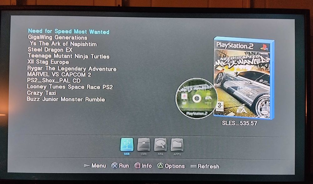 Cartão Memória PS2 64Mb com Opentuna e OPL -  Lacrado