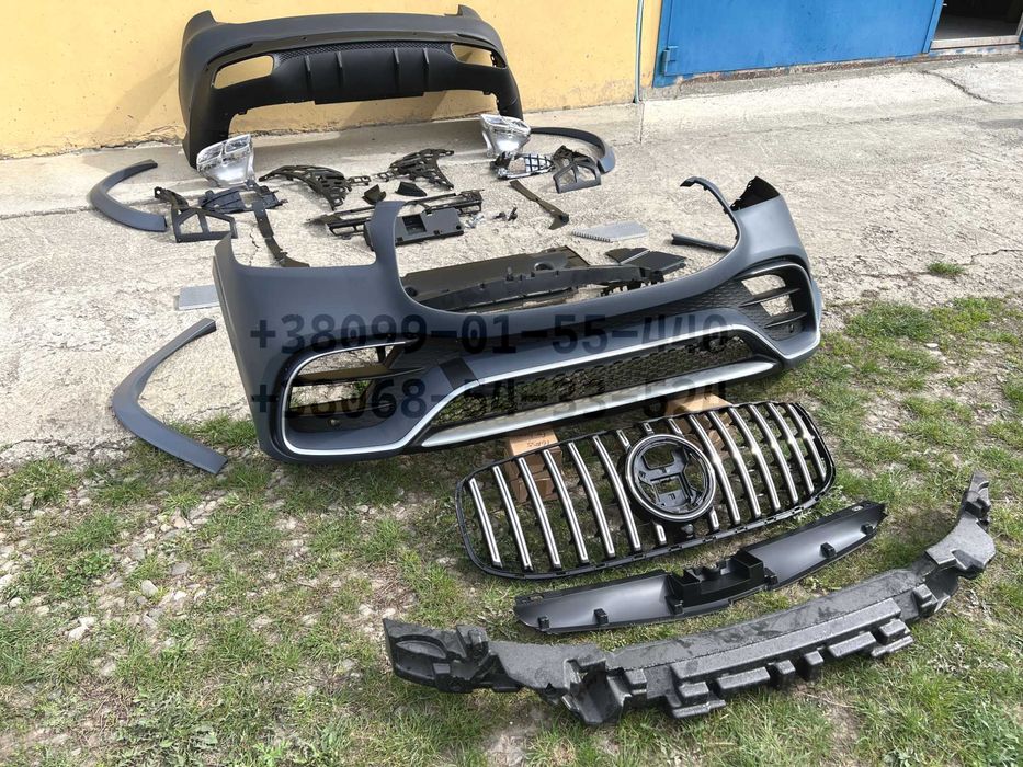 комплект обвеса mercedes GLS X167 W167 стиль GLS63 AMG Бампер