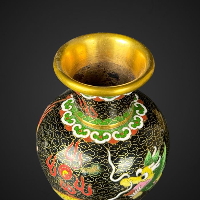 Wazon emalia cloisonne smok styl azjatycki chiny B41/61810