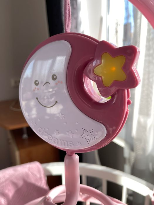 Мобіль на ліжечко 3 в 1 Chicco "Next2Dreams" Рожевий