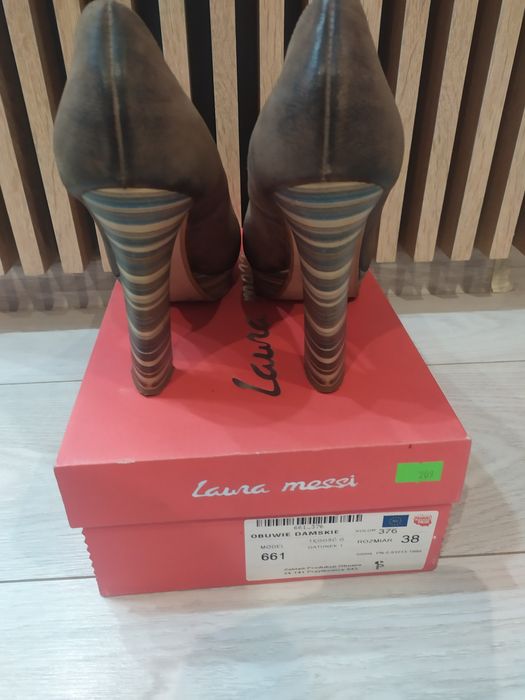 Damskie buty Laura Messi rozmiar 38 skóra