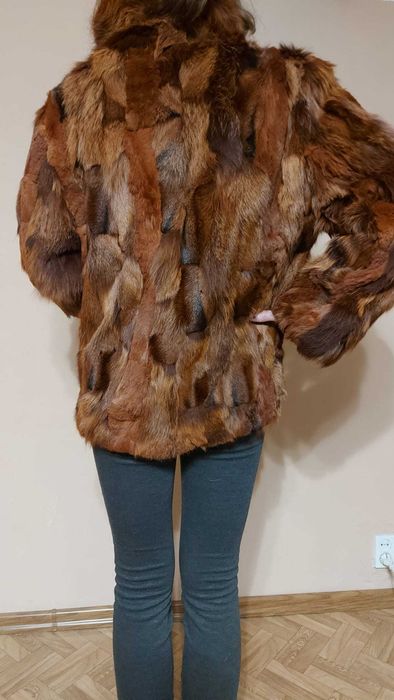 FUTRO damskie NATURALNE z lisa rude stan IDEALNY