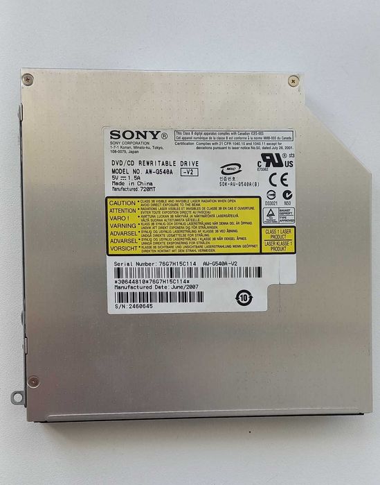 Sony, AW-G540A, DVD-CD RW