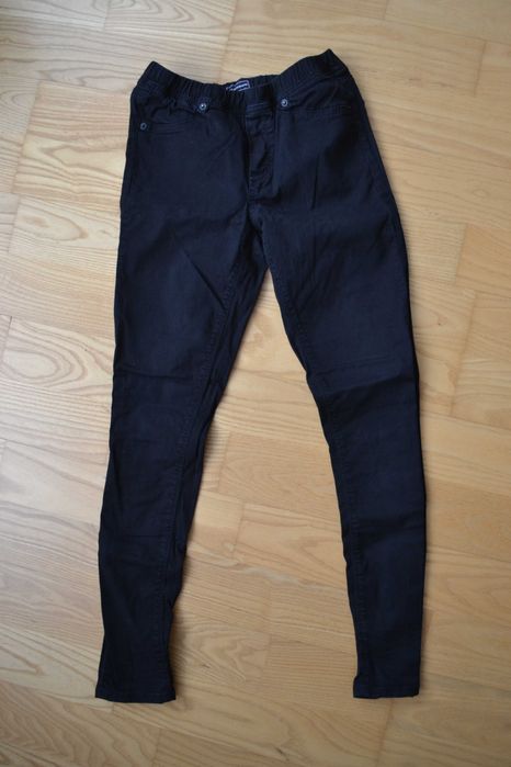 czarne tregginsy S/M skinny jeans