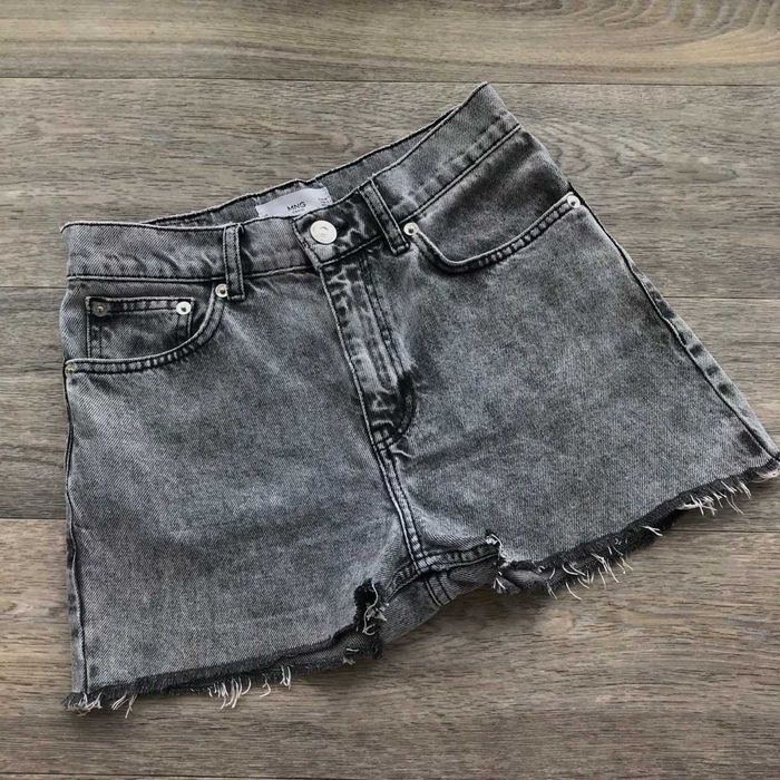 Джинсові шорти висока посадка мом Mango S / XS