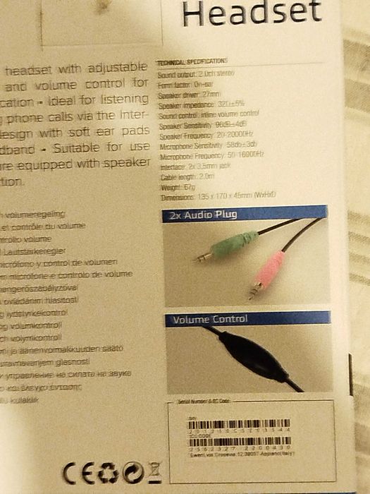 EW3563 Headphones with Microphone – New64584755251329123