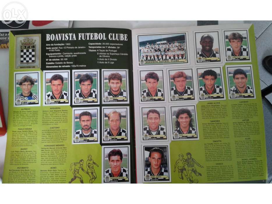 Caderneta futebol 94/95