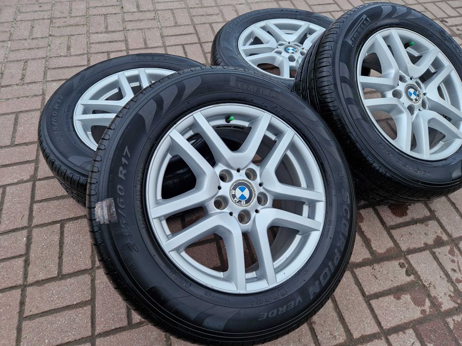 Komplet Kół Felgi 17 Cali 5x120 BMW X5 X3 E53 Opony PIRELLI LATO ET40