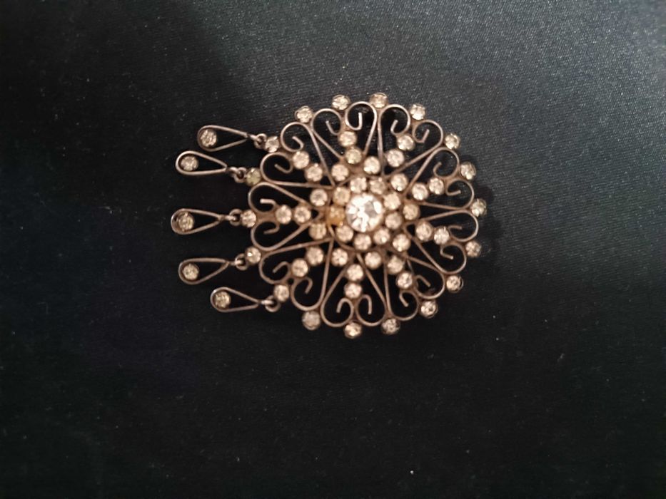 Broszka srebrna Vintage ZSSR