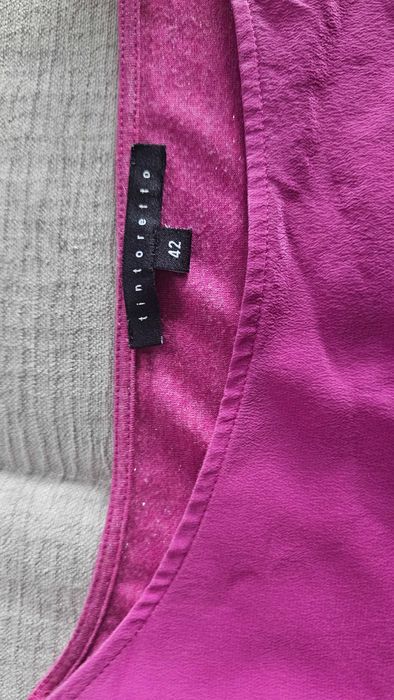 Camisola em seda com brilhantes manga