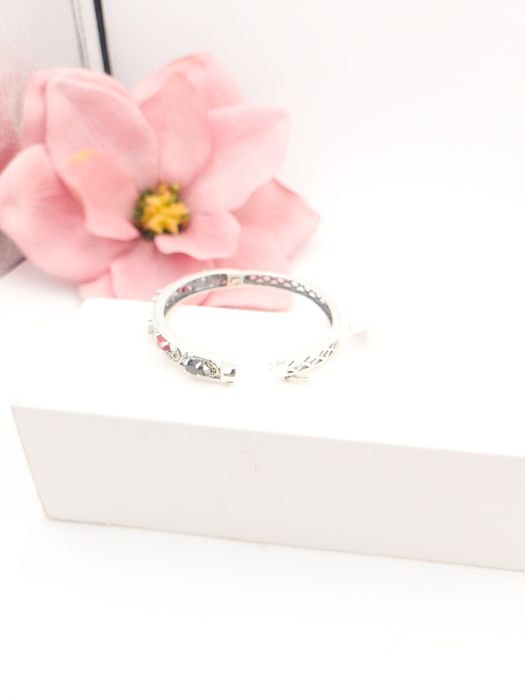 Srebrna bransoleta pr 925 z naturalnymi kamieniami nowe