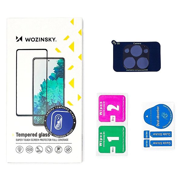 Wozinsky Full Camera Glass szkło hartowane 9H na cały aparat kamerę iP
