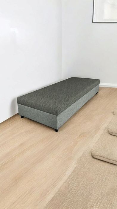 Tapczan jednoosobowy sofa do spania z pojemnikiem na pościel