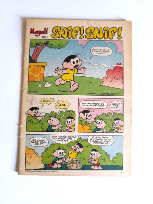 Livro BD Magali de 2002 Turma da Mônica para Coleção