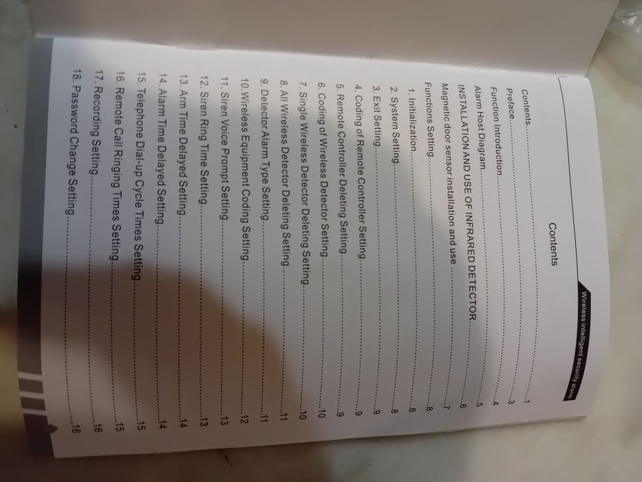 Sistema de Alarme de Segurança Doméstico GSM sem Fios