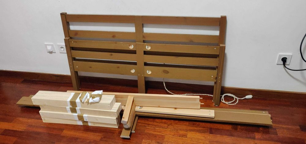 Estrutura de cama 120x200 cm VidaXL