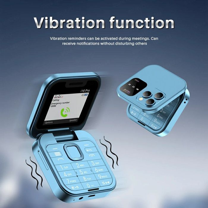 Mini Telemóvel Dual SIM Dobrável