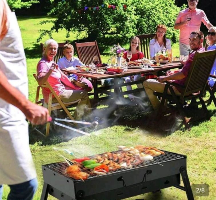 Grill Węglowy Turystyczny Ogrodowy