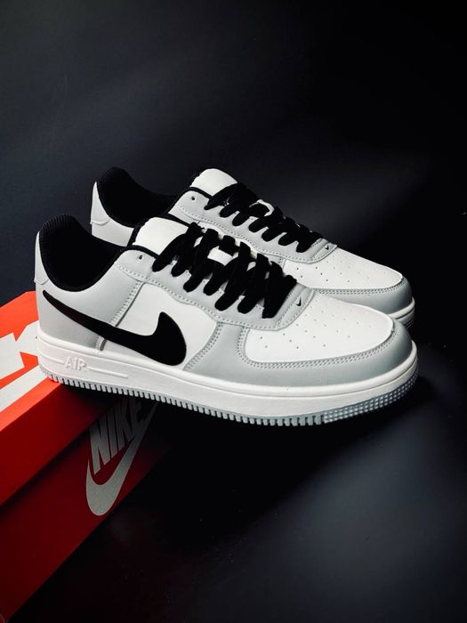 Летняя колекция / найк форс мужские / Nike Force 1 / кожаные красовки найк на лето / красовки кеды найк