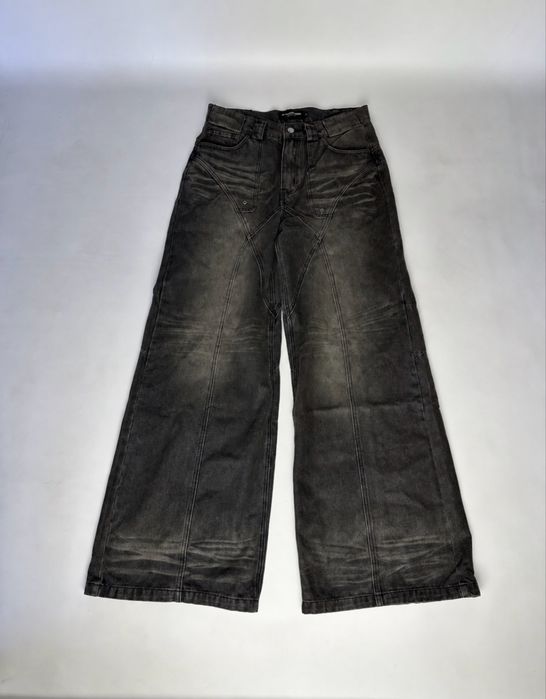 NFS NO FAITH STUDIOS flaired opium archive faded distressed джинси