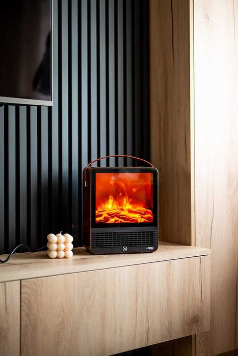 Електричний камін NEO, 1500 Вт з ефектом полум’я