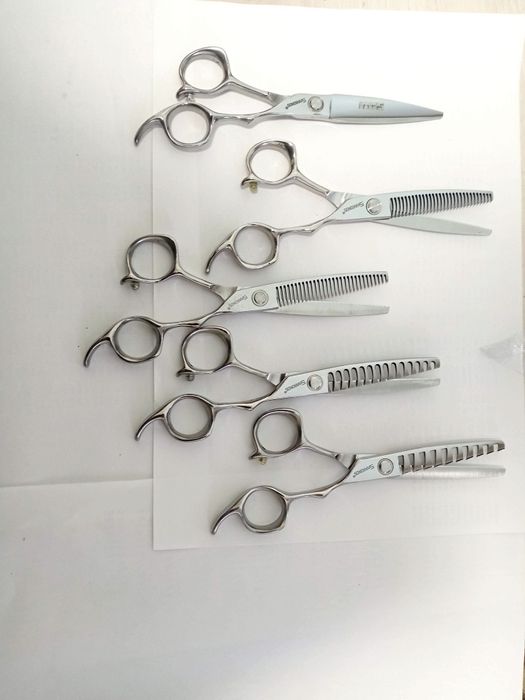 Парикмахерские ножницы новые филировочные и прямые для стрижки jaguar