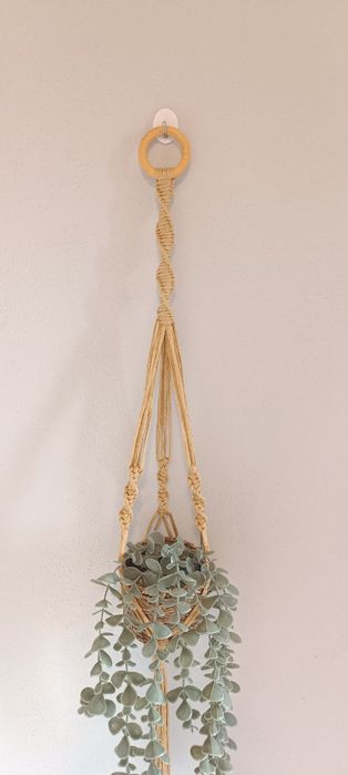 Suporte vasos macrame