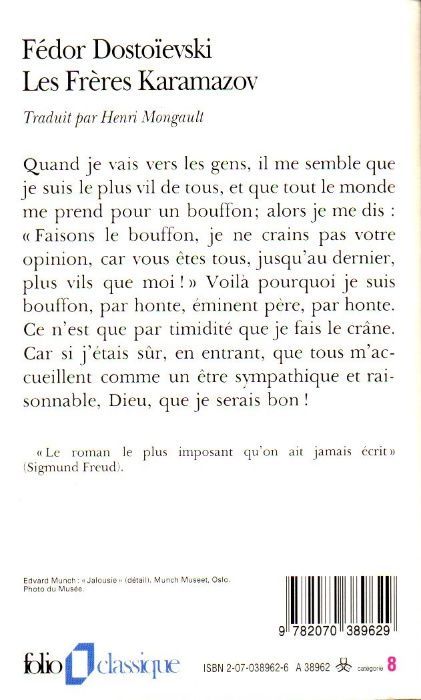 Livro - Les Frères Karamazov - Dostoievski