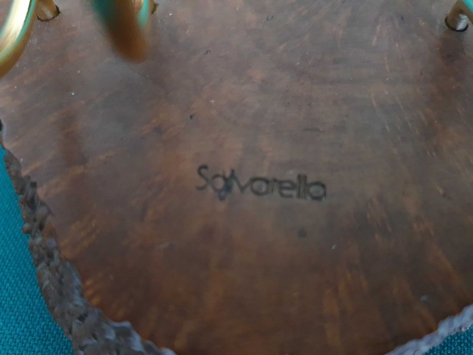 Suporte de 2 cachimbos Salvatella, raiz nogueira de qualidade, vintage