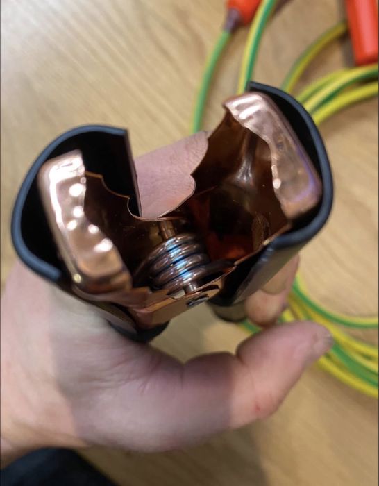 MOCNE kable rozruchowe zaciski 600A, kabel 16mm2, 3-4m