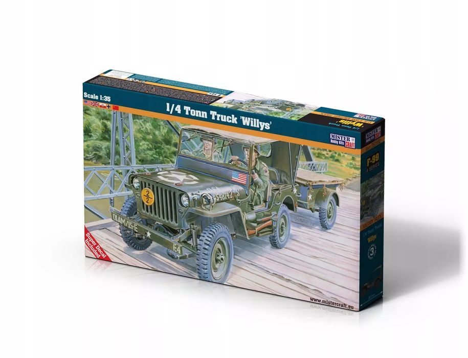 1/4 Tonn Truck Willys, F-299, 1:35. Mistercraft