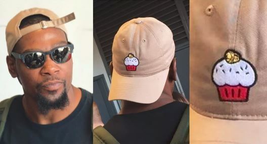 Chapéu Cupcake Kevin Durant Golden State Warriors NBA