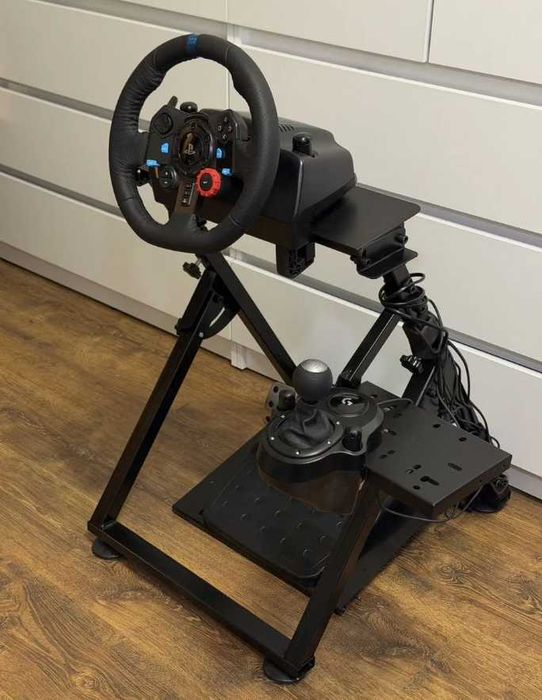 Игровой руль logitech g29 с кпп педалями и столом