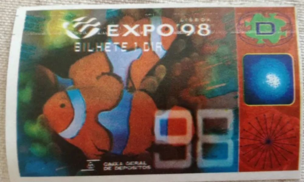 Bilhete Expo 98 Convite