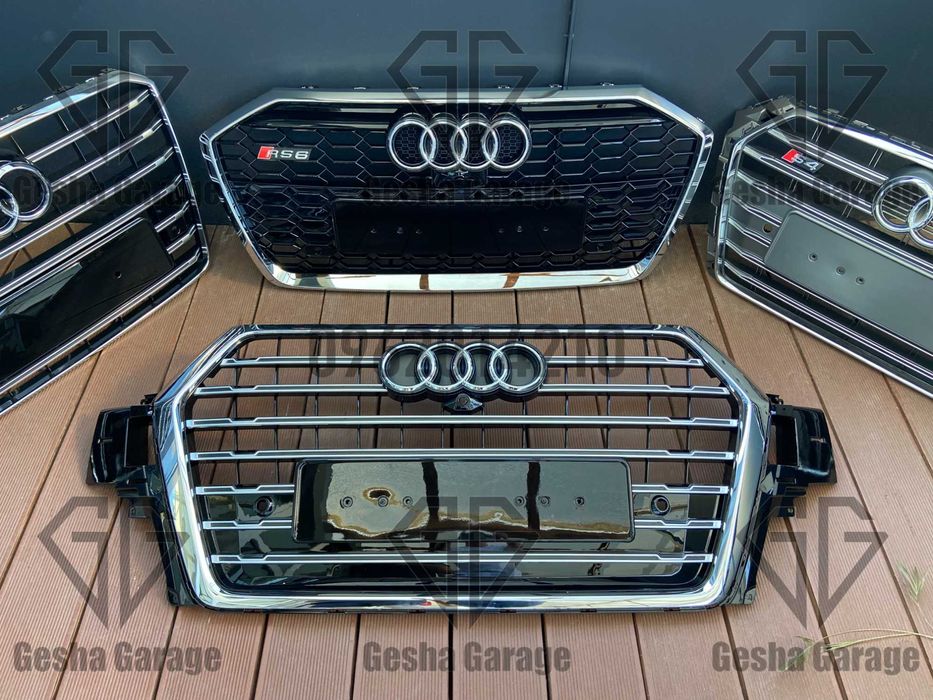 Решітки audi s6 rs4 sq5 s5 s7 sq7 s8 rs3 rs4 rs5 rs6 rs7 ауді ауди
