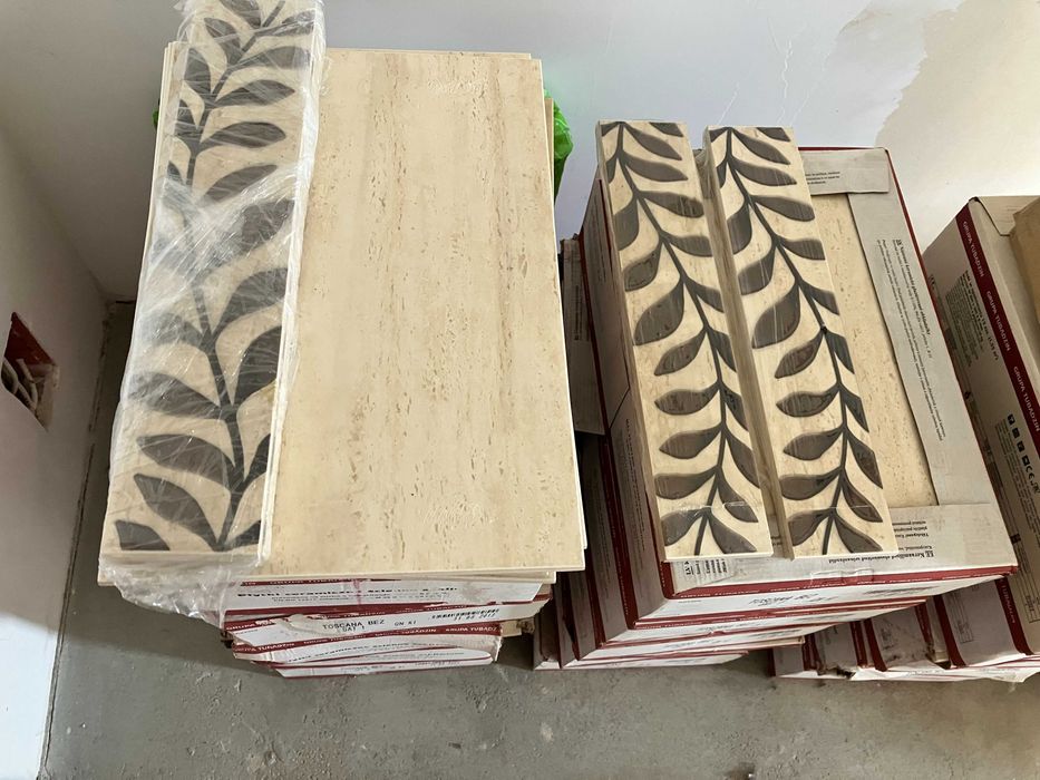 PILNE 25 m2 Kafelki płytki TOSCANA beż BERBERIS brązowe  Tubądzin + 7