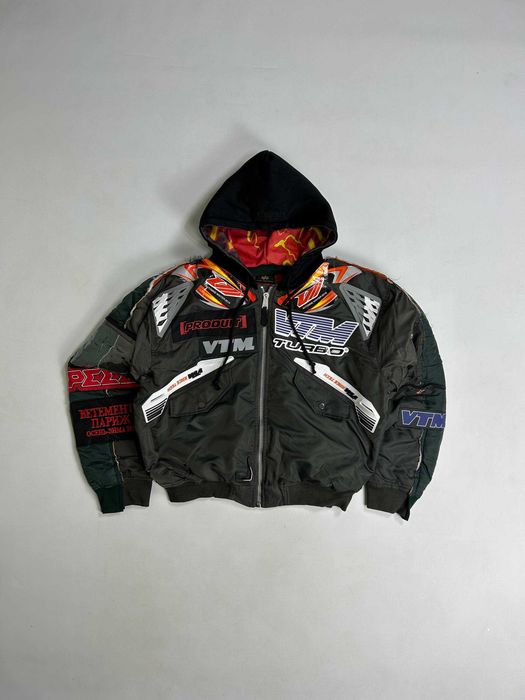 Vetements Navy Alpha Industries Bomber бомбер куртка зелена jacket
