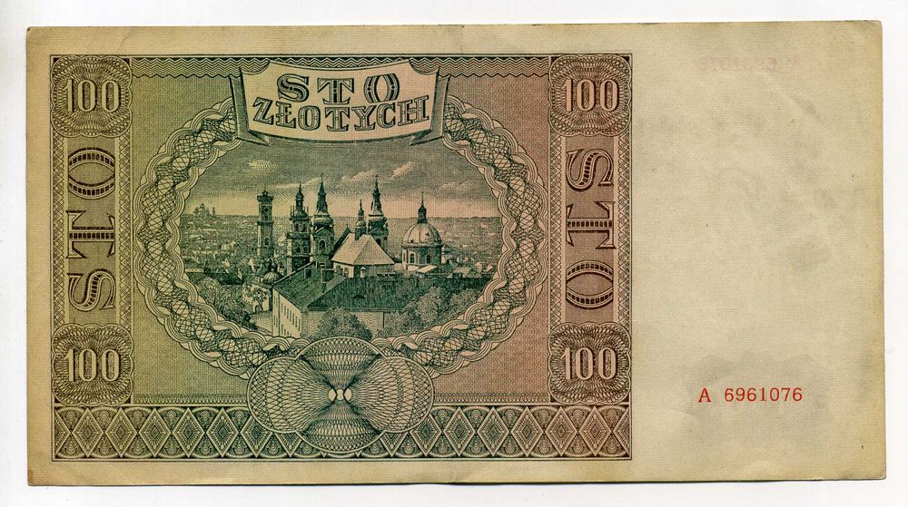Stary banknot 100 zł. 1941 r.