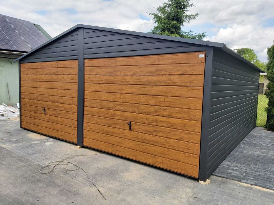 Garaż blaszany 6x5,8 m Premium Blaszak Garaże blaszane 6x6 7x6 8x6 9x6 10x6 11x6 12x6 PRODUCENT dostawa i montaż !