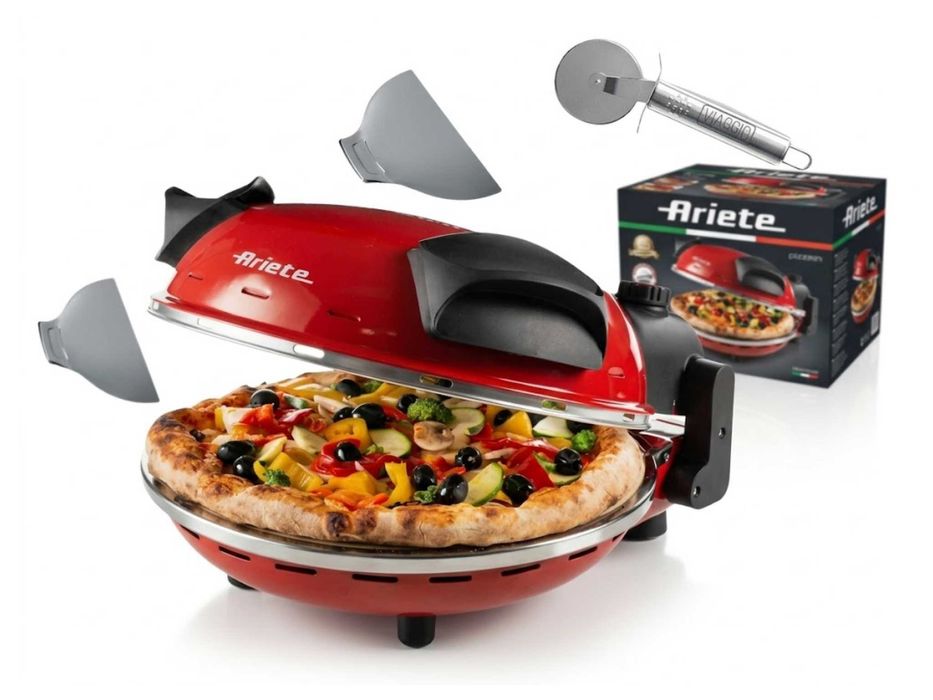 Piec Do Pizzy Ariete 909 Czerwony Metalowe Łopatki Nożyk Ebooki