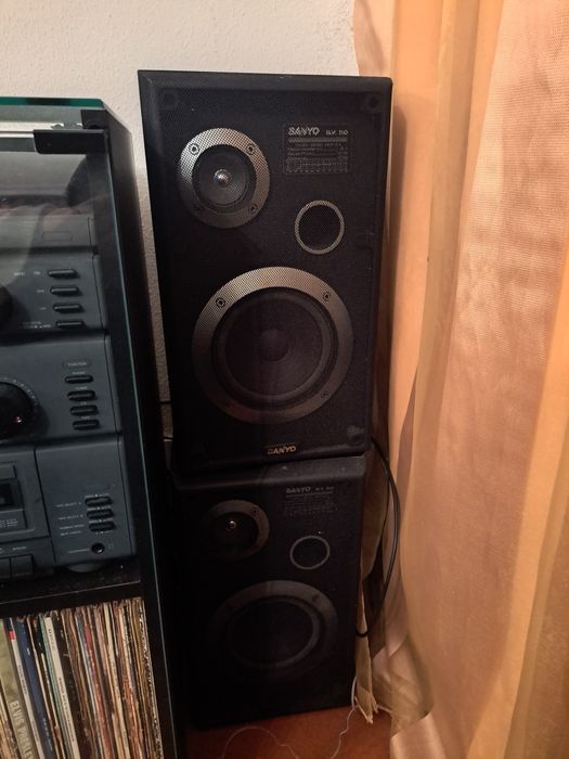 Móvel + Aparelhagem Stereo Sound System Sanyo